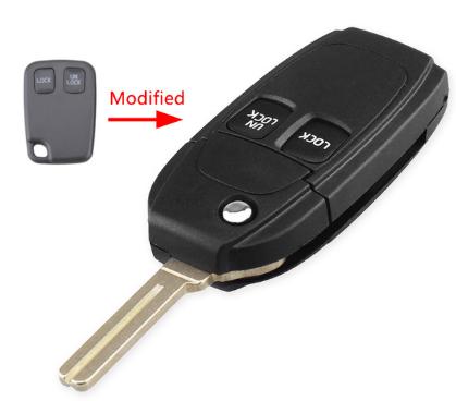 For Volvo 2 button flip remote 
 key shell