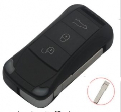 For Porshe Cayenne 3 button flip remote
 key shell