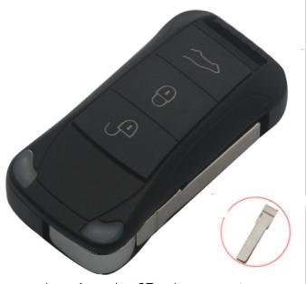 For Porshe Cayenne 3 button flip remote
 key shell