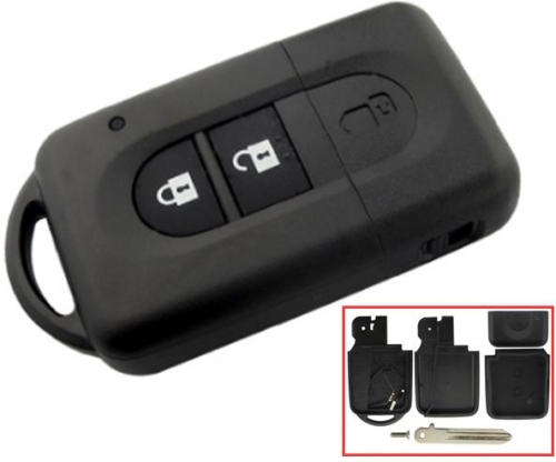 For Nissan 2 button 
remote key blank