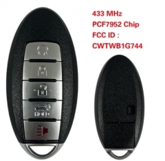 For NISSAN Patrol smart key, 5 buttons, FCC ID CWT
