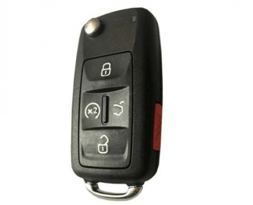 Aftermarket Flip remote key 4+1 button with panic 433mhz for VW car key