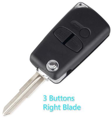 For Mitsubishi 2 Buttons Modified Remote Key Shell for  Pajero Sport Outlander Grandis ASX