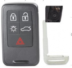For Volvo 5 button remote key shell  with 1part  b