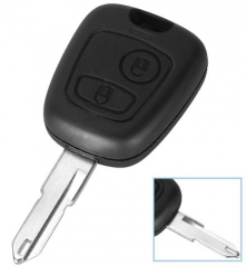 For Peugeot 2 button remote key blank with 206 bla