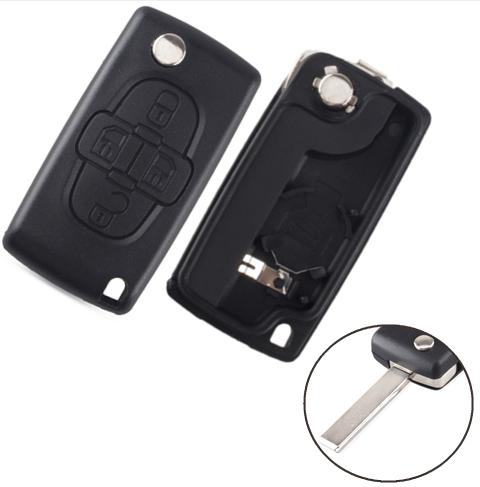 For Peugeot 407 4 buttons 
flip key blank 
 