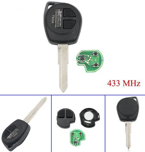 For SUZUKI SWIFT 2 Button remote key with 433mhz
with 7936 chip