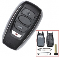 For Subaru 4 button remote key shell with blade