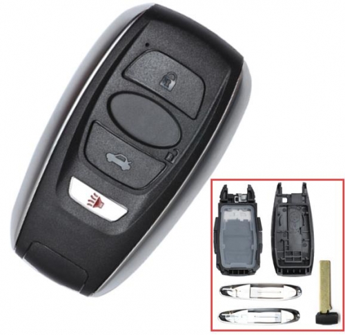 For Subaru 4 button remote key shell with blade