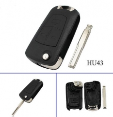 For Opel 3 button modified remote key blank with H