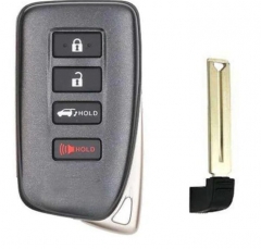 For Lexus 3+1 button remote key blank