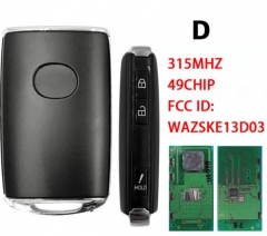 For Mazda 3 buttons remote key 315MHZ 49 chip  FCC