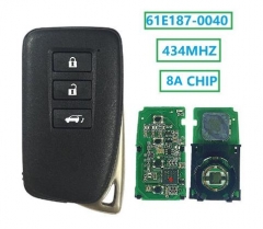 for  Lexus smart card 3buttons 434MHZ 8A CHIP 61E1