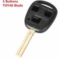 For Lexus 3 button  TOY48 (short blade) remote key