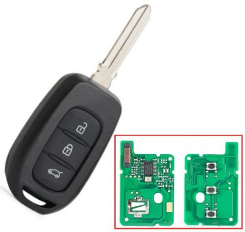For Renault 3button 433MHz PCF7961M Chip for Symbol Trafic Dacia Dokker Duster Logan Sandero