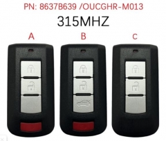 For Mitsubishi Eclipse Cross / 2-4 Button Smart Ke