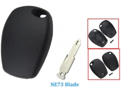 For Renault transponder key blank with with NE73 b