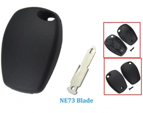 For Renault transponder key blank with with NE73 blade