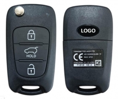 Genuine For Kia Cerato 2010+ Flip Remote, 3Buttons, RKE-4F04 PCF7936, 433MHz 95430-1M250
