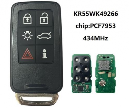 Smart Key for Volvo 6 Buttons 434MHz PCF7953 KR55WK49266