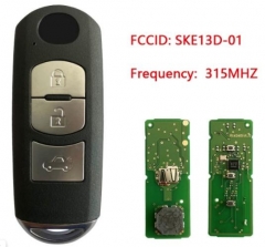 Smart Remote Key Fob FSK 315MHz ID49 For Mazda 3 C