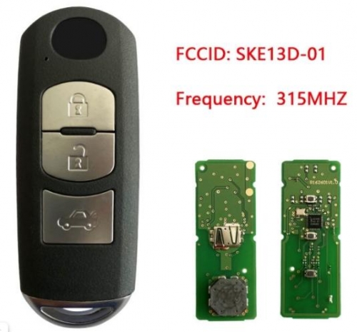 Smart Remote Key Fob FSK 315MHz ID49 For Mazda 3 CX-5 3 Button Model P/N: 662F-SKE13D01 SUV SKE13D-01 SKE13D-02