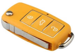 for VW 3 button   waterproof  remote key blank （ye