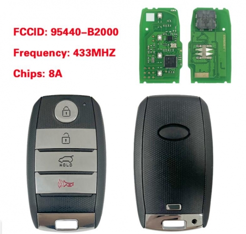 For KIA Soul 2014 Genuine Smart Key Remote 4 Buttons 433MHz 95440-B2000