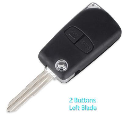 For Mitsubishi 2 Buttons Modified Remote Key Shell for  Pajero Sport Outlander Grandis ASX