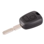 For Peugeot 2 button remote key blank with 406 blade NE78 ( with metal logo)