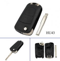 For Opel 2 button modified remote key blank with H