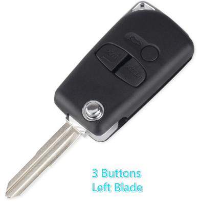 For Mitsubishi 3 Buttons Modified Remote Key Shell for  Pajero Sport Outlander Grandis ASX
