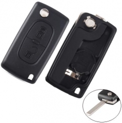 For Peugeot 307 2 buttons 
flip key shell 
the bla