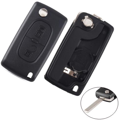 For Peugeot 307 2 buttons 
flip key shell 
the blade is VA2
model 