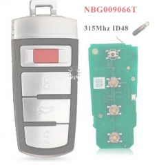 Smart Remote Car Key Fob 4 Buttons 315MHz ID48 for
