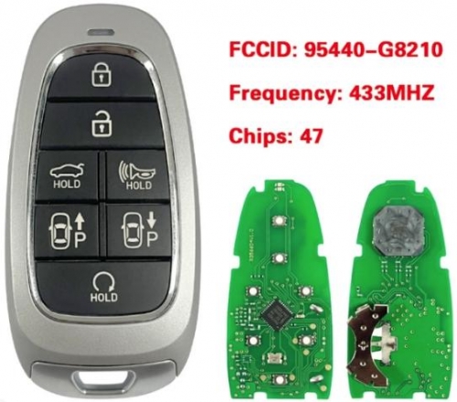 Smart Key for Hyundai Grandeur Buttons7 433MHz HITAG 3/NCF 29A 95440-G8210 Keyless Go Automatic