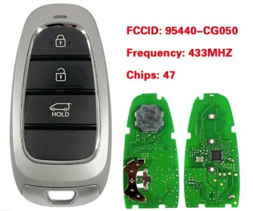 3 Buttons 433MHZ 47 chip For Hyundai Staria 2022 Smart Remote Key FCC ID : 95440-CG050