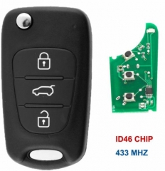 For Hyundai IX35 3 Button
remote key with 433mhz