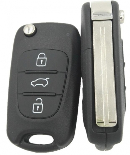 For Hyundai 3 button remote key blank with right blade