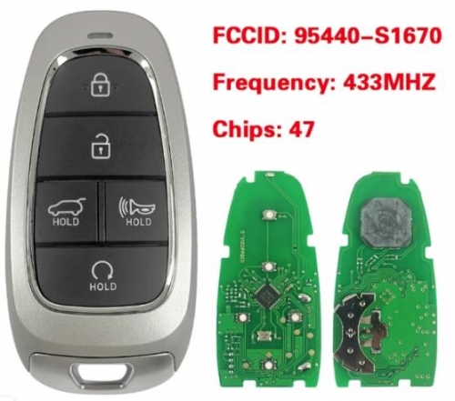 023-2023 For Hyundai Santa Fe / 5-Button Smart Key / PN: 95440-S1670 / TQ8-FOB-4F27