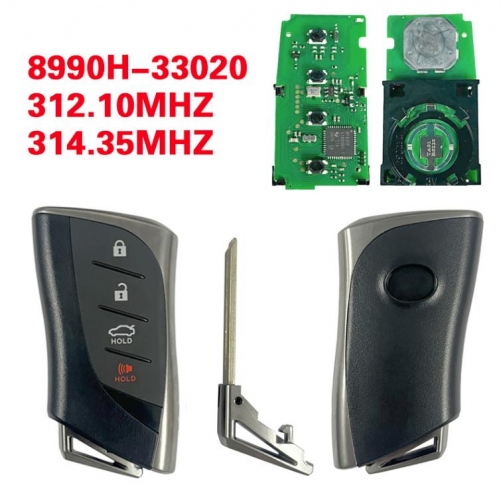 For Lexus ES350 2018+ Smart Key, 4Buttons 8990H-33020 312.10/314.35, HYQ14FBF P1 A9