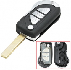 For Peugeot 3 buttion key blank  with HU83 blade