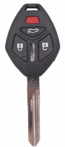 For Mitsubishi remote key shell
with 4 button with left blade