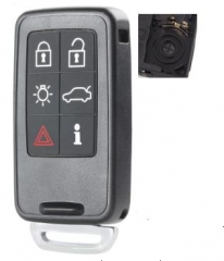 For Volvo 6 button remote key shell with 1part  ba