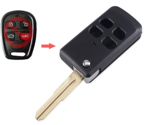 Modified Flip Folding  Key Shell Kia Spectra 5 Sorento Amanti Right Blade