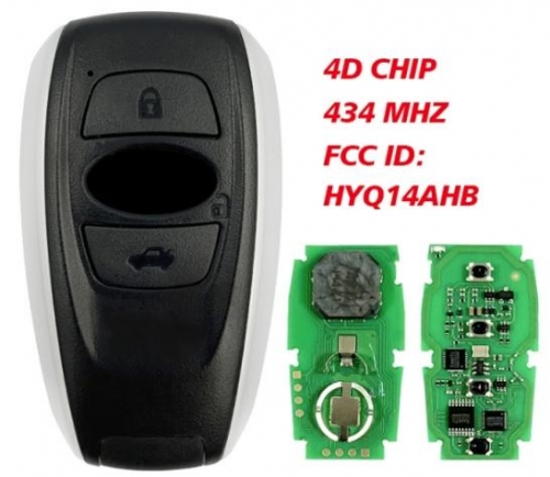 Key for Subaru 2014 BRZ, l-egacy, 2014-, 2015 Impreza-XV 2015, Forester 2014- 4D Chip 434mhz 14AHB 281451-5801