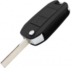 For peugeot  2 button remote key blank with HU83 b