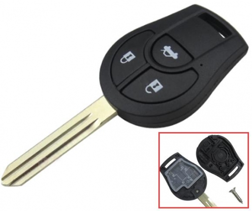 For Nissan 3  button remote key blank
