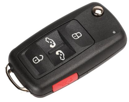 for VW 4+1 button remote  key shell