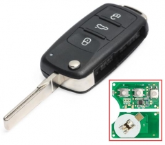 For VW 3 Button 434MHz CAN ID48 Chip for VW Volksw